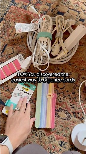 POV: You Discovered the Easiest Way to Organize Cords‼️