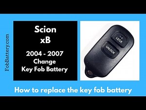 Scion xB Key Fob Battery Replacement (2004 - 2007)
