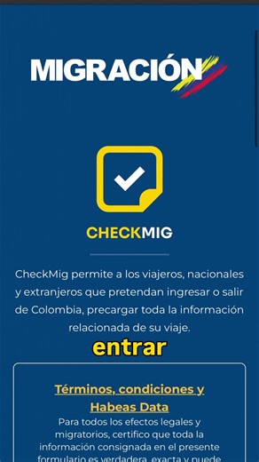 Formulario obligatorio antes de viajar a Colombia