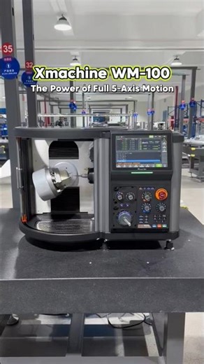 RTCP Demo: See 5-Axis in Action on Xmachine WM-100 #cncmachine