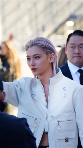 Cernat Bogdan on Instagram: "@yong.lixx at Luis Vuitton show in @parisfashionweek #yonglixx #felix #videography #parisfashionweek #pfw #straykids"