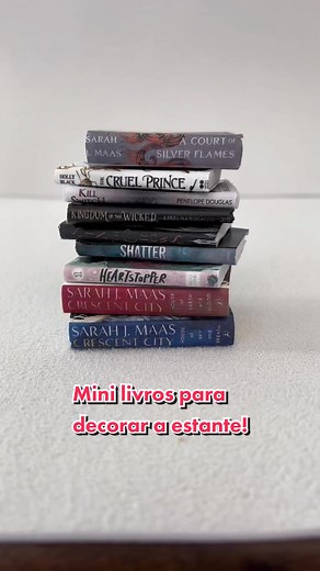 Mini Livros DIY para Decorar Sua Estante