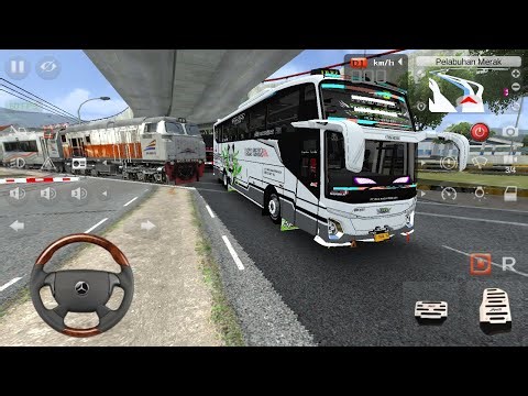 Bus Kids Panda Baik Rasa Hampir Ketabrak Kereta | Bus Simulator Indonesia