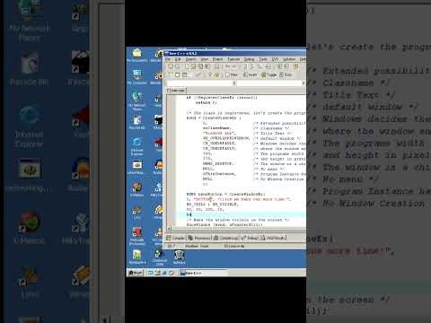 How to create your first Button using Dev-C++ in Windows 2000!
