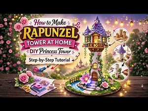 How to Make Rapunzel Tower at Home | DIY Princess Tower | Handmade Craft Tutorial