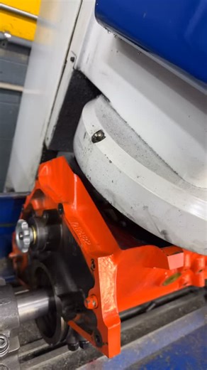 Fresh deck machining done, a little chevy orange for you👊🏼. If you enjoy this type of content, you’ll enjoy our page. Drop us a follow @eastvalleyperformancemachine and thank you all for supporting us🏁🙌🏼 #evpm #motorsports #horsepower #engine #machining | East Valley Performance Machine