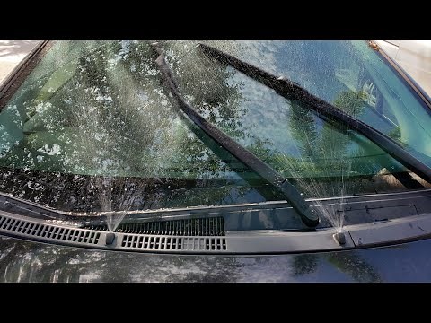 How to fix a windshield washer sprayer on a Toyota Prius C 2013