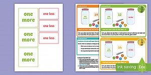 EYFS Maths 1 More, 1 Less Chilli Challenges: Pom-Pom Jars