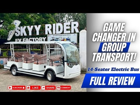 🚐⚡ 14-Seater Electric Bus 😱 | Game Changer in Group Transport | Full Review |