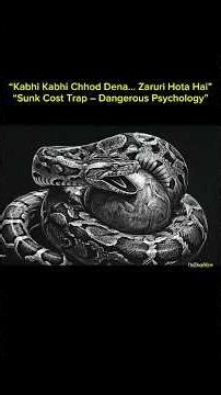 The Deadly Trap of Never Letting Go | Sunk Cost Psychology | #TheDeepVerse #shorts