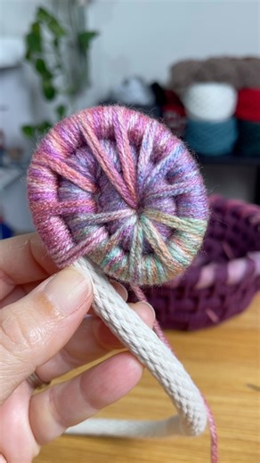 1.3M views · 21K reactions | Start a yarn coil basket with me! 狀✨ Yarn coil basket kits have been restocked on my site, so it’s the perfect time to grab one and create something beautiful. Shop the Handy Knots link in my bio and save 25% today! | MaCreme by Cre | Facebook