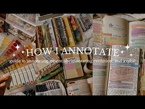 how i annotate my books 🌻✨ guide to annotating, essentials, annotating evolution, and a q&a!