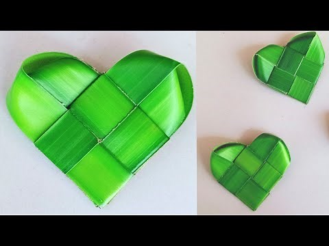 How To Make Coconut Leaf Heart |Coconut Leaf Craft | Palm Leaf Heart | Coconut Leaves Crafts