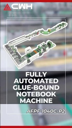 Transform Your Notebook Production with CWH’s Glue Bound Notebook Machine!