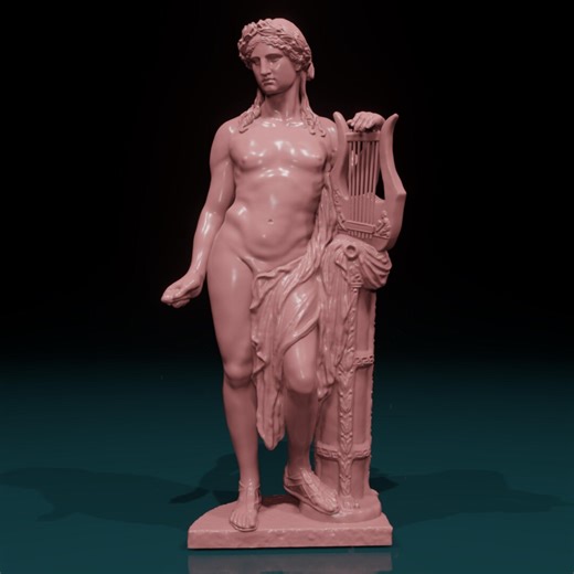 3D Printed Apollo Statue – Inspired by Galleria D'arte Moderna in Rome - Etsy
