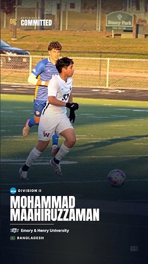 Mohammad commits to Emory & Henry 🇧🇩 NCAA Soccer #Shorts