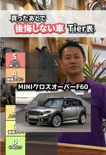 買って後悔しない車Tier表