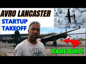 AVRO LANCASTER BOMBER! ENGINE STARTUP & TAKEOFF - CANADIAN WARPLANE HERITAGE MUSEUM