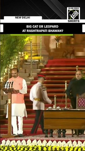Big cat or leopard? Animal casually strolling behind oath ceremony in Rashtrapati Bhawan