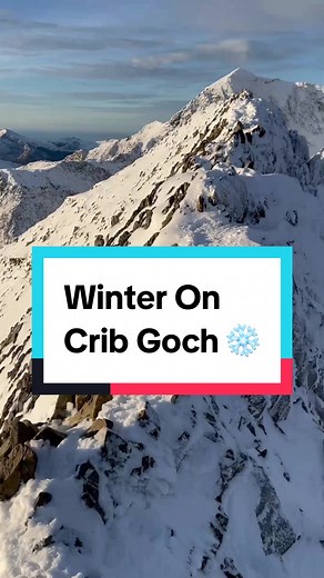 Winter Climbing on Crib Goch in Snowdonia National Park