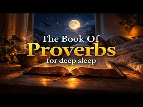 Fall Asleep to the Book of Proverbs COMPLETE 🌙 | Play this Overnight for Deep Sleep with Jesus.