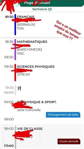 qui a un meilleur emploi du temps que moi ??