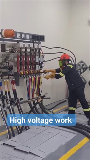 High voltage work #power #safetyfirst #electricity | Power systems protection