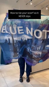 Here’s the Pretzel Scarf tie 🥨! This tie is perfect when you are worried about your scarf slipping off. It makes sure it’s securely in place and looking chic. | Suzi Roher