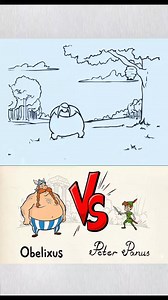 53K views · 582 reactions | #animated #animation #cartoon #obelix #peterpan | Pixel.p45 | Facebook