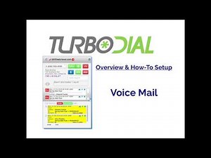 How-To Setup Voice Mail in turboDial