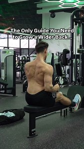 How to Grow a Wider Back ⬇️ Focus on growing your lats 🙌🏼 Pick one exercise from each category 💪🏼 Upper Lats: ▪️Half-Kneeling Lat Pulldown ▪️Wide Grip Lat Pulldown ▪️Wide Grip Pull-ups Mid Lats: ▪️V-Bar Cable Row ▪️Chest Supported Dumbbell Row ▪️Single Arm Cable Row ▪️Tripod Row Lower Lats: ▪️Reverse Grip Cable Row ▪️Reverse Grip Pulldown ▪️Hip Supported Reverse Grip Cable Row ▪️Reverse Grip Barbell Row I recommend doing 2-3 sets of each selected exercise for 8-12 reps! 💪🏼 When it comes to