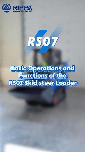 Rippa RS07 skid steer Operation#rippa #skidsteer #youtubeshorts #skidsteerloader