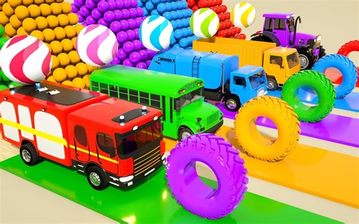 ABC Song | 大炮射彩球 | 学习颜色 | 儿童英语