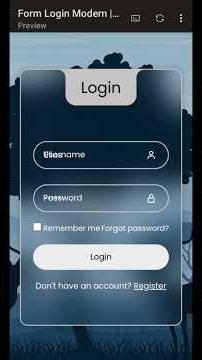 CARA MEMBUAT FORM LOGIN MODERN MENGGUNAKAN HTML DAN CSS