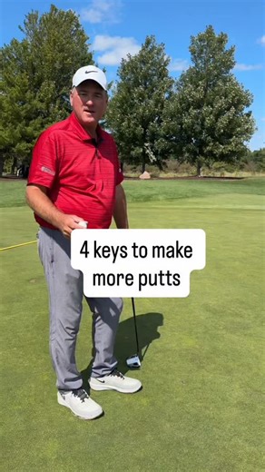 Brian Mogg on Instagram: "Here are four essential keys to improving your putting in golf: correctly reading the green, using a ball line, positioning your eyes over the ball, and aligning your putter with the ball to eliminate variables. Try them!"