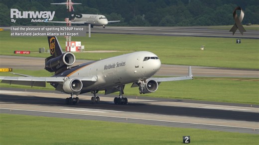 In Memory of UPS MD-11 N259UP — I Captured It Twice This Year This video is a tribute to UPS MD-11 (N259UP), the same aircraft tragically lost in the UPS plane crash at Louisville, Kentucky, in November 2025. I had the privilege of recording this UPS MD-11F cargo jet twice this year at Hartsfield-Jackson Atlanta International Airport (ATL) during my plane spotting sessions. As an aviation enthusiast and plane spotter, it’s heartbreaking to see a familiar aircraft involved in such a tragedy. #pla