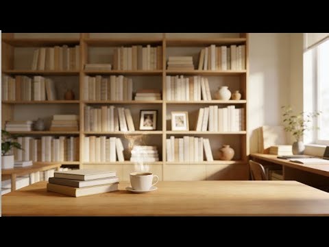 Cozy Library Ambience with Soft Talking, Page Turning | Relax, Study, Focus (No Music)