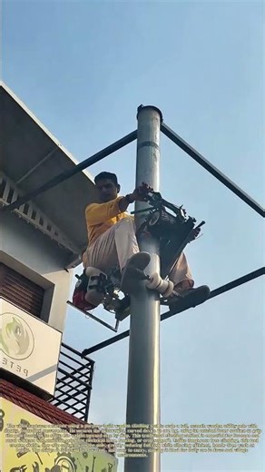 Climbing Wooden Poles: How a Simple Tool Lets Farmers Scale Posts Safely and Quickly