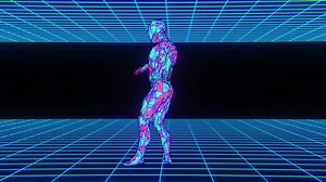 Dancing Neon Model Loop