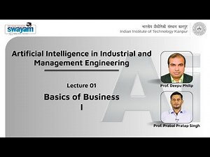 Lecture 01: Basics of Business-I