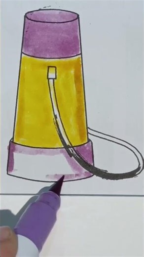 Glow in Colors ✨ | Simple Lamp Illustration Step-by-Step