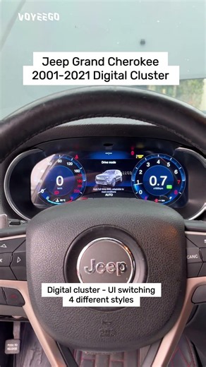 Jeep Grand Cherokee owners still using the old factory cluster? Upgrade to the new Digital Cluster