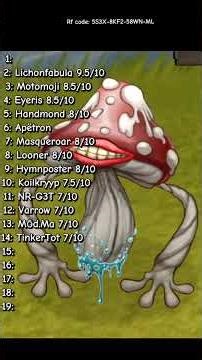 Ranking all Harmonicans on Web Workshop. #mysingingmonsters #msm #wubbox #song