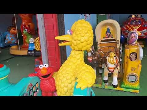 1990s Fun2Learn Big Bird Express Kiddie Ride