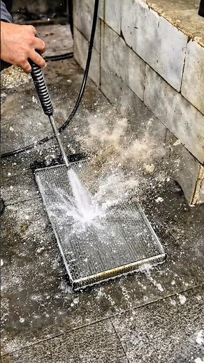 Radiator Cleaning Trick with Gentle Water Spray