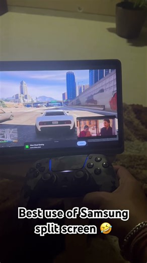 Samsung split screen on tablet n gta without ps5 #samsungtablet #ps5 #splitscreengaming