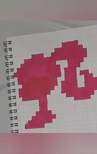 Barbie Pixel Art 🎀✨ Easy Graph Sheet Logo Tutorial | Craft And Paper