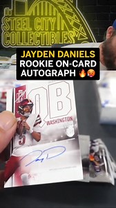 Jayden Daniels Rookie on-card autograph from 2024 Topps Signature Class Football 🔥🥵 #FootballCards #Topps #GroupBreaks #TheHobby #JaydenDaniels | Steel City Collectibles