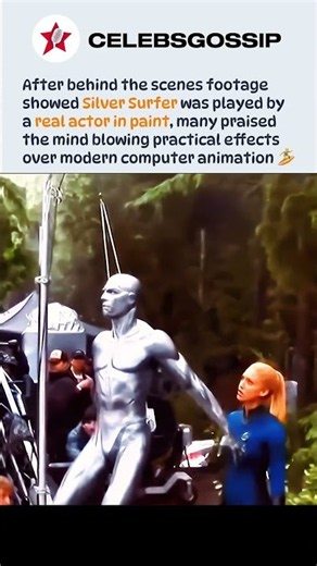 Silver Surfer was never CGI and fans cannot believe this behind the scenes reveal #silversurfer