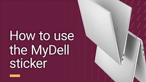 如何使用 MyDell 贴纸